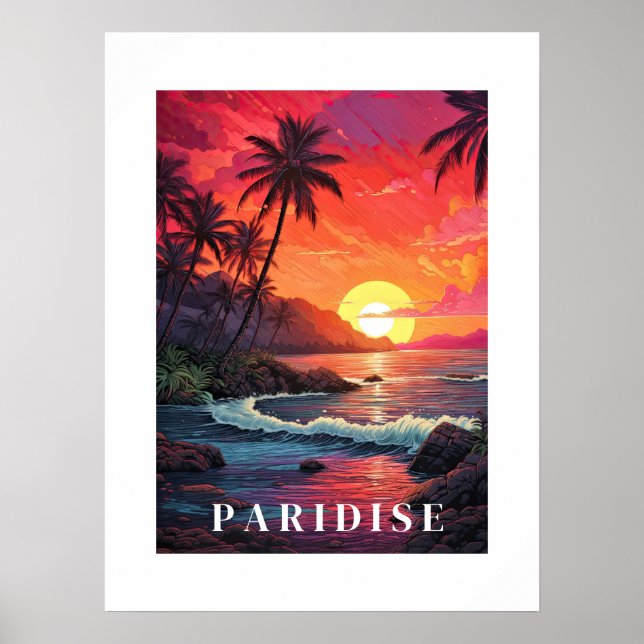 Poster de Paridise Tropical Beach (Devant)
