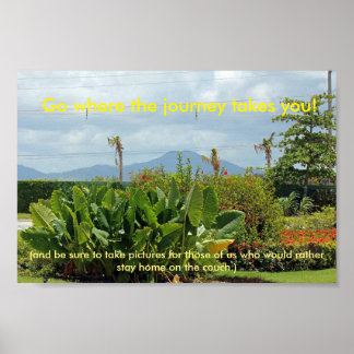 Poster de paysage amusant