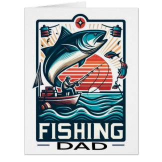 Poster de pêche, carte