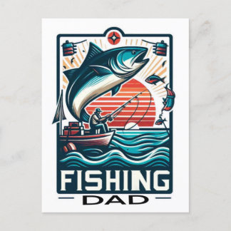 Poster de pêche, carte