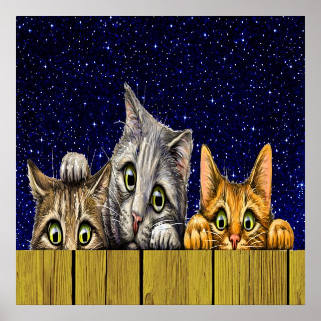Poster de Peeking Cats (Devant)