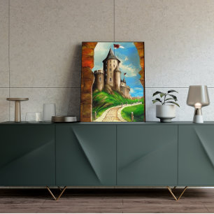 Poster de peinture sur la route du château