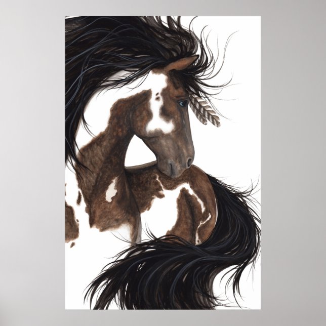 Poster de peintures Pinto Art majestueux Cheval de (Devant)