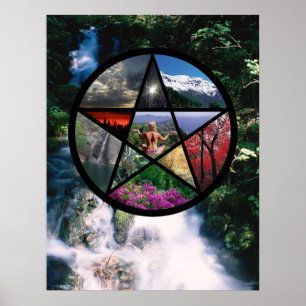 Poster de pentacle Petit flux