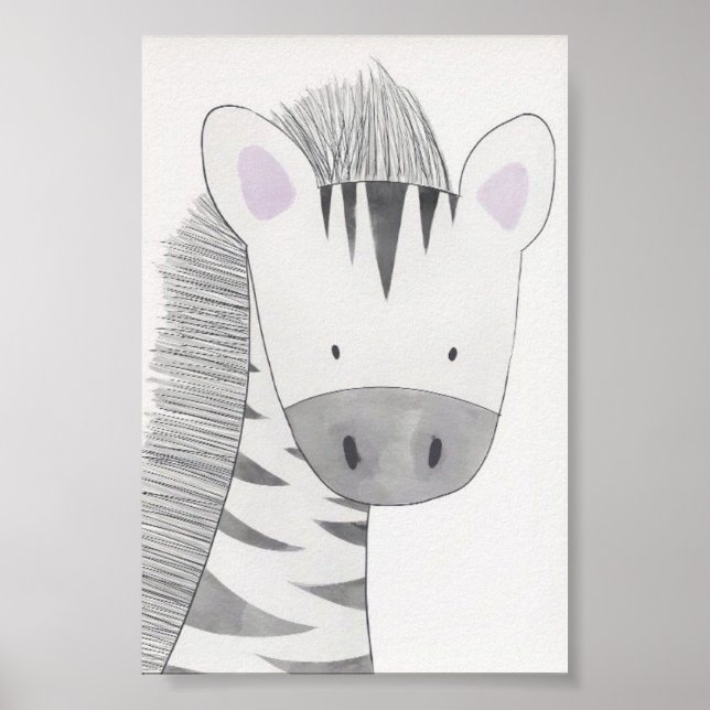 Poster de pépinière - Zebra (Devant)