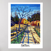 Poster de Père Noël Fe Fence Shadows