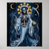 Poster de père Noël Muerte avec Moon