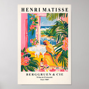 Poster De Perroquet Dans La Baignoire, Décor Maxim