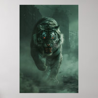Poster de personnification Eerie Tiger Zombies