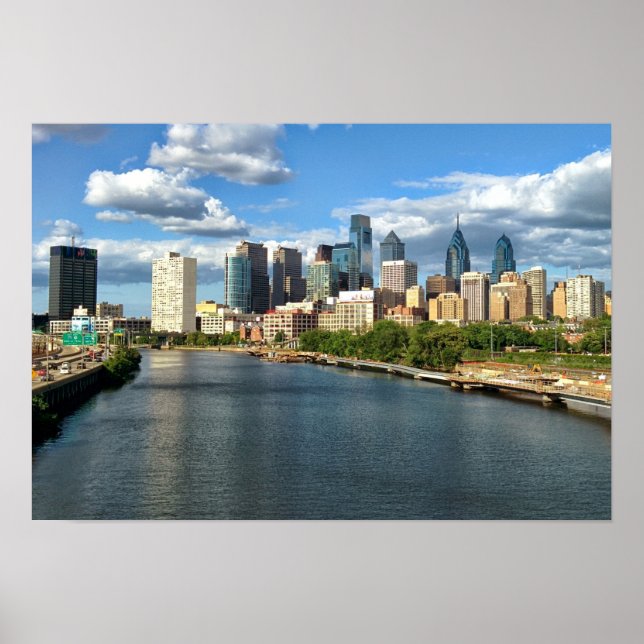 Poster de Philadelphia Daytime Skyline (Devant)