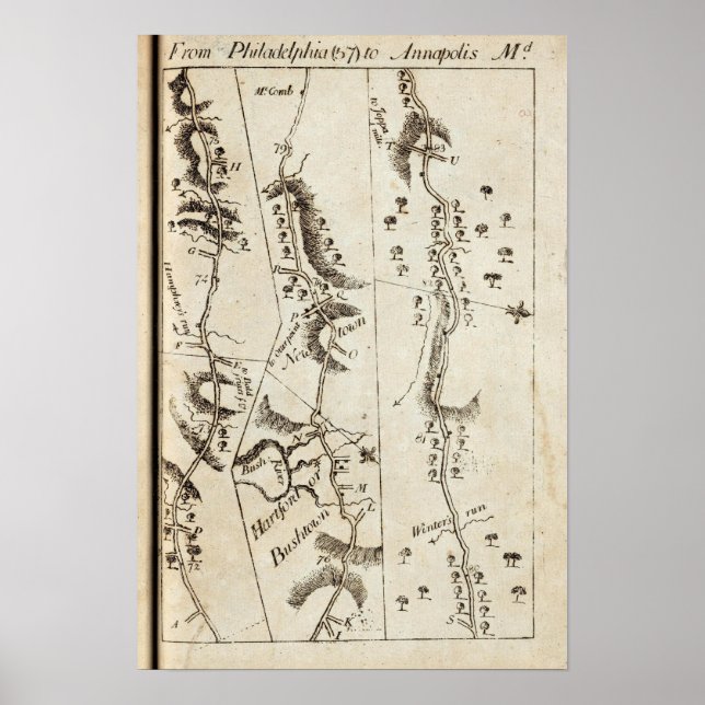 Poster De Philadelphie à Annapolis Md 57 (Devant)