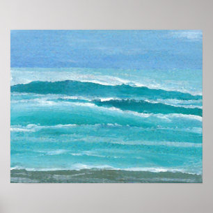 Poster de Plage de CricketDiane Ocean - Surf doux