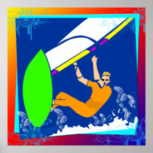 Poster de planche à voile