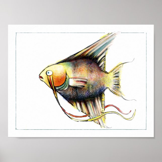 Poster de poisson Imaginaire : Angelo (Devant)