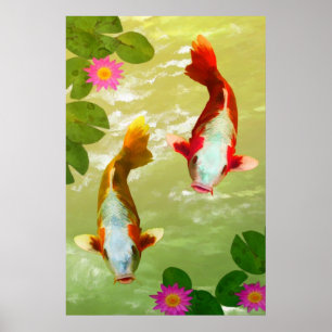 Poster de poisson Koi Carp