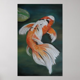 Poster de poisson papillon Koi