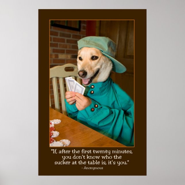 Poster de poker (Chien) (Devant)