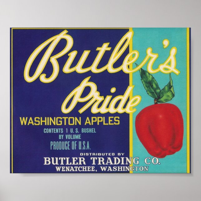 Poster de pommes de fierté Butler (Devant)