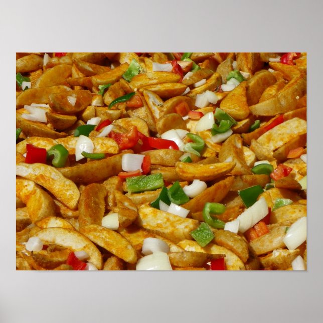 Poster de pommes de terre frites cool ! (Devant)