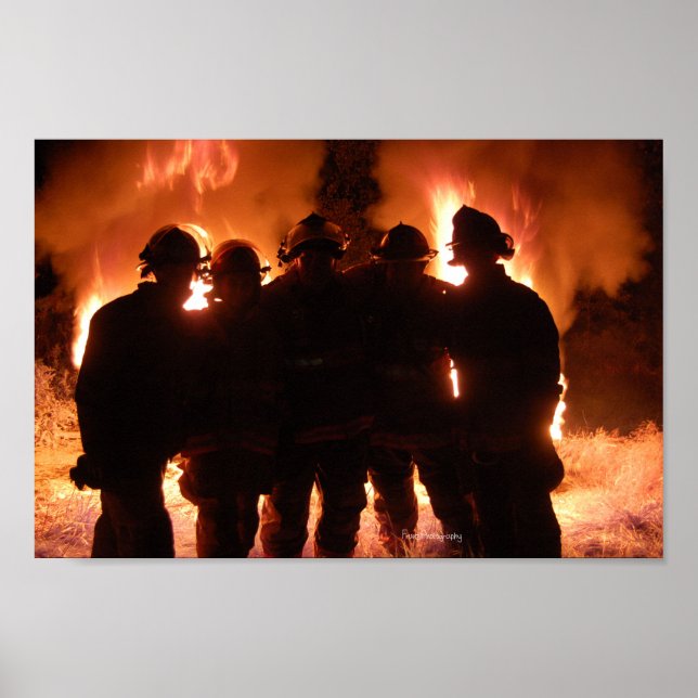 Poster de pompiers de la famille Fire (Devant)