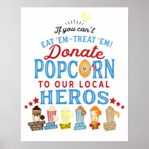 Poster de pop-corn scout pour l'équipe