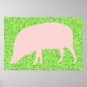 Poster de porc rose