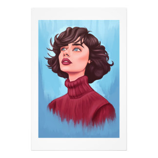 Poster de portrait de la femme de Margot