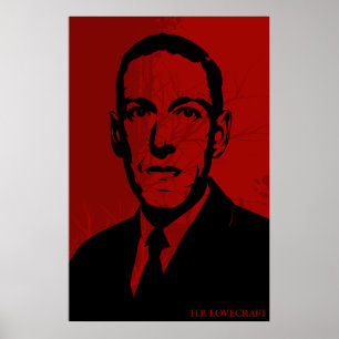 Poster de portrait HP Lovecraft