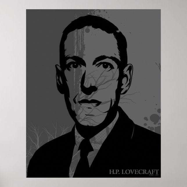 Poster de portrait HP Lovecraft (Devant)
