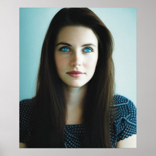 Poster de portraits d'une femme d'art de l'IA