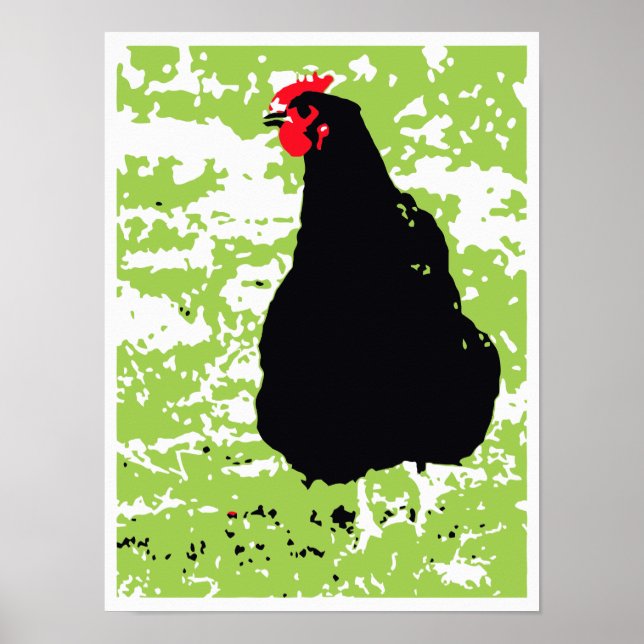 Poster de poulet (Devant)