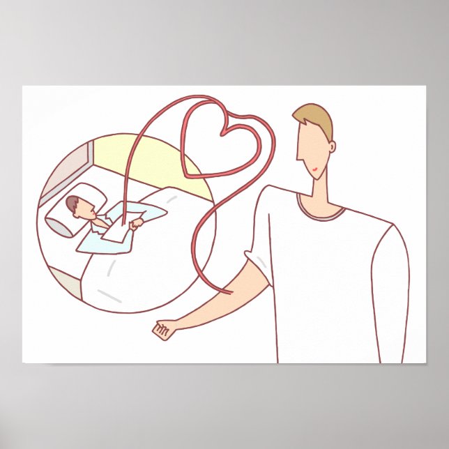 Poster De précieuses vies reliées par les cœurs. (Devant)