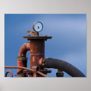 Poster de pression d'air de contrôle du gaz