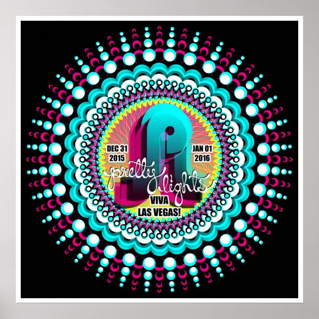 Poster de Pretty Lights NYE Las Vegas 2015 (Devant)