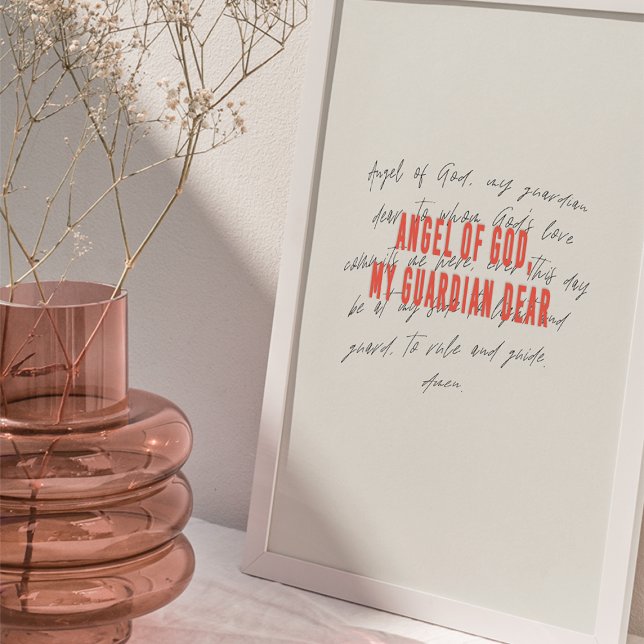 Poster de prière de l'Ange de Dieu (Créateur téléchargé)