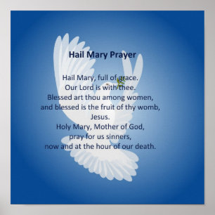 Poster de prière Hail Mary