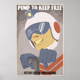 Poster de propagande de jeux d'arcade - quatrième