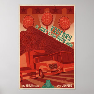 Poster de propagande de jeux d'arcade - troisième