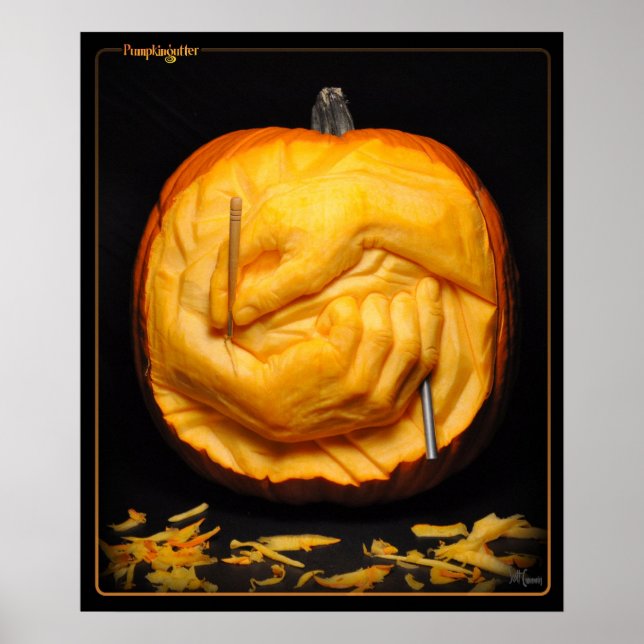 Poster de Pumpkingutter - Mains de sculpture (Devant)