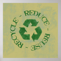 Poster de recyclage de réutilisation
