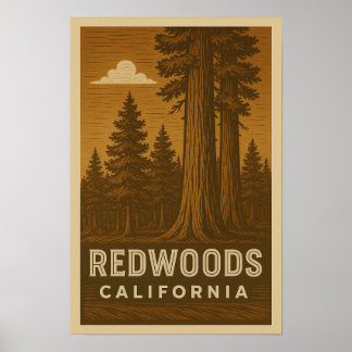 Poster de Redwoods National Park California