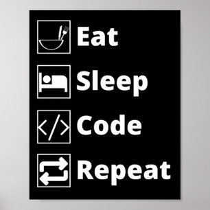 Poster de répétition du code du sommeil