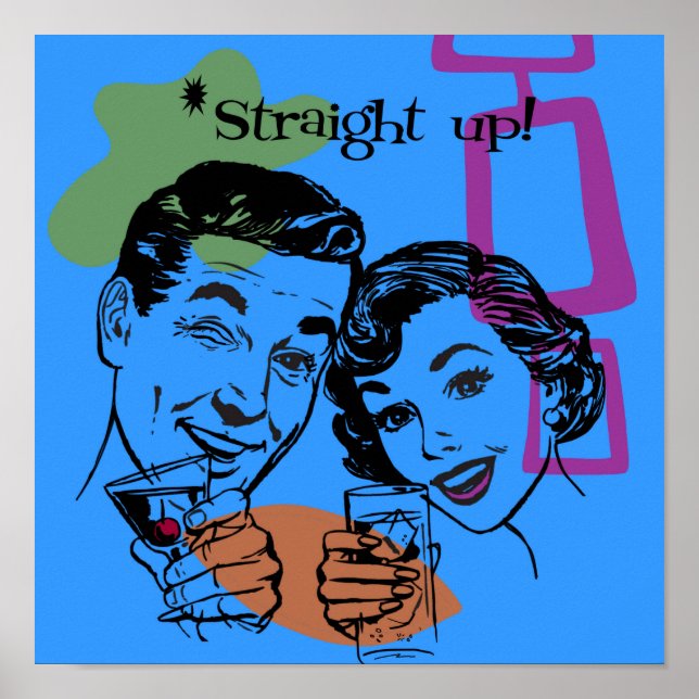 Poster de Retro 1950 - Art original de Cindy Higby (Devant)