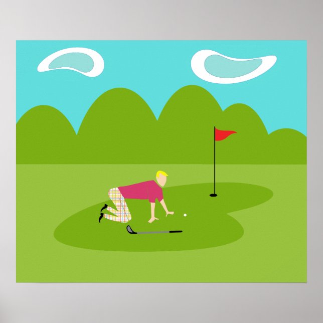 Poster de Retro Golfer (Devant)