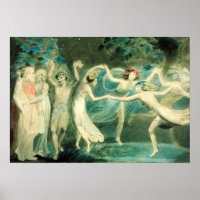 Poster de rêve de William Blake Midsummer Night