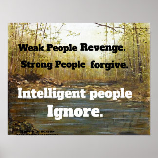 POSTER DE REVENGE DES PERSONNES FAIBLES
