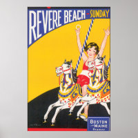 Poster de Revere Beach Vintage voyage