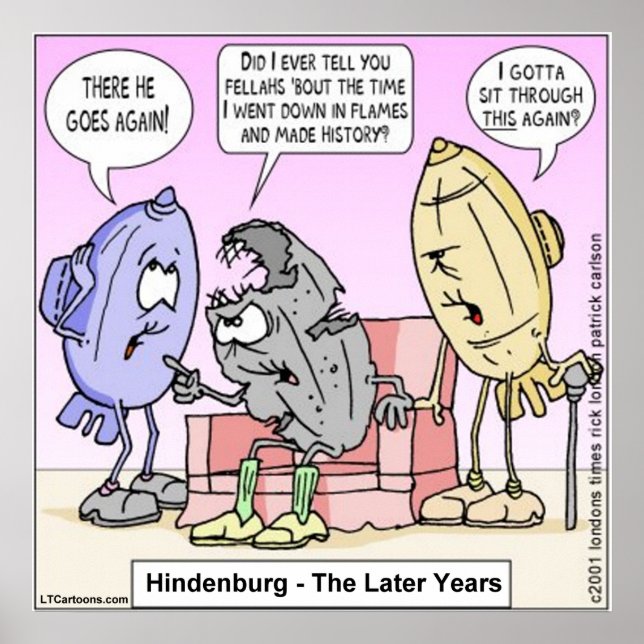 Poster de Rick London Funny Hindenburg (Devant)