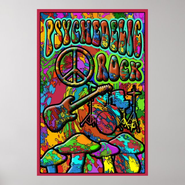 Poster de rock psychédélique (Devant)