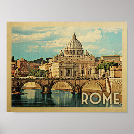 Poster de Rome Poster Vintage voyage